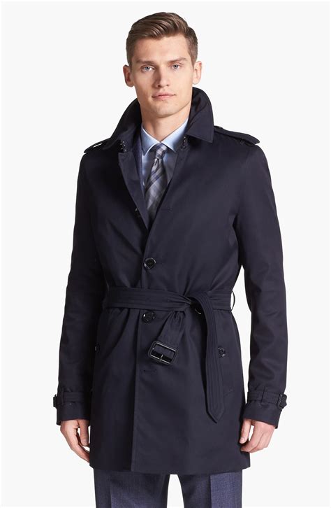 burberry brit mens single breasted trench|authentic burberry men trench coat.